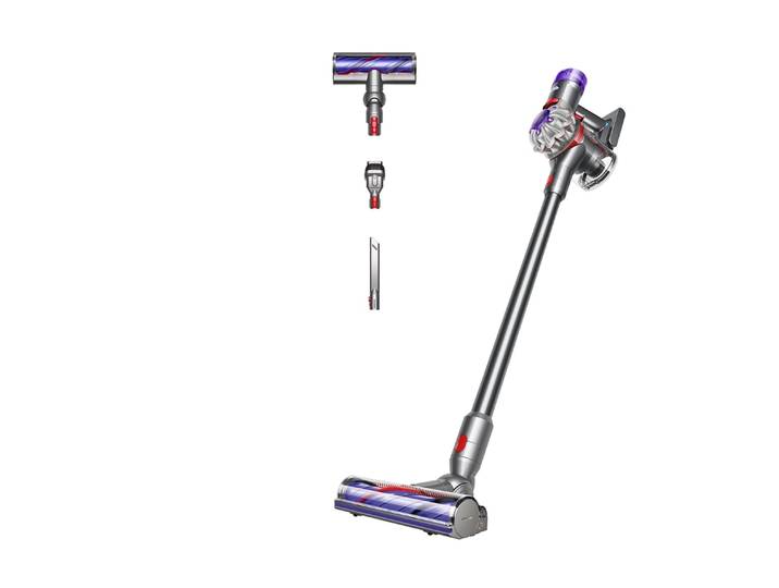 DYSON Akku-Hand-und Stielstaubsauger V8™ Advanced , silber (nickel, silber), B:22,04cm H:124,4cm T:25cm, Akkusauger, Haarentwirrungstechnologie, kein Saugkraftverlust, Akku-Hand-und Stielstaubsauger