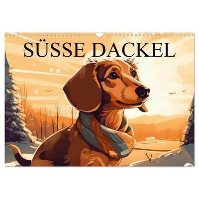 Dackel (Wandkalender 2027 DIN A3 quer), CALVENDO Monatskalender