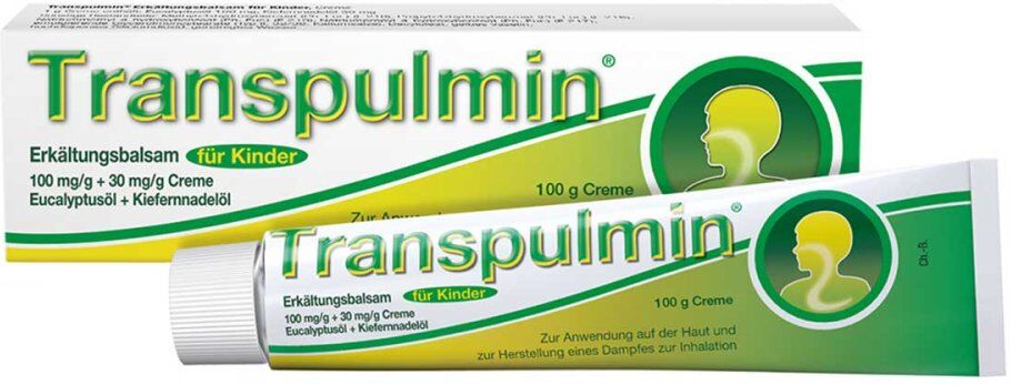 Transpulmin Erkältungsbalsam für Kinder bei Erkältung 100g