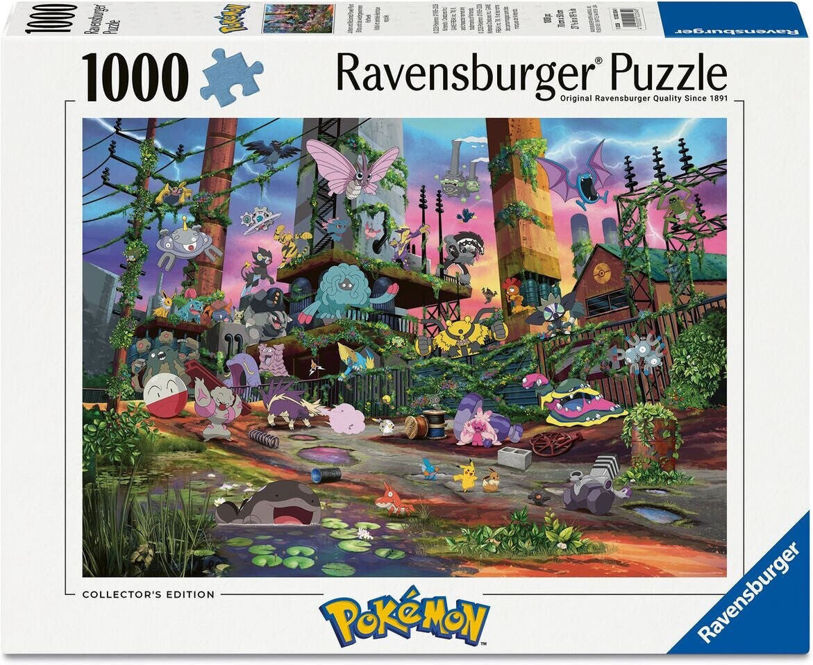 Ravensburger Pokémon Jolteon and Reclaimed Power Plant 1000-Piece Jigsaw Puzzle for Adults
