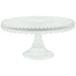 GreenGate Tortenplatte Kuchenplatte aus Glas Alice, Ø 20 cm, klar