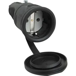 PCE Rubber Schuko Connector Female PCE - IP44
