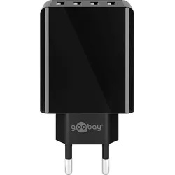 goobay 30W 4x USB-A Ladegerät, schwarz