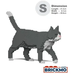 JEKCA Bricks Grey Tuxedo Cat 02S ST19GTC02