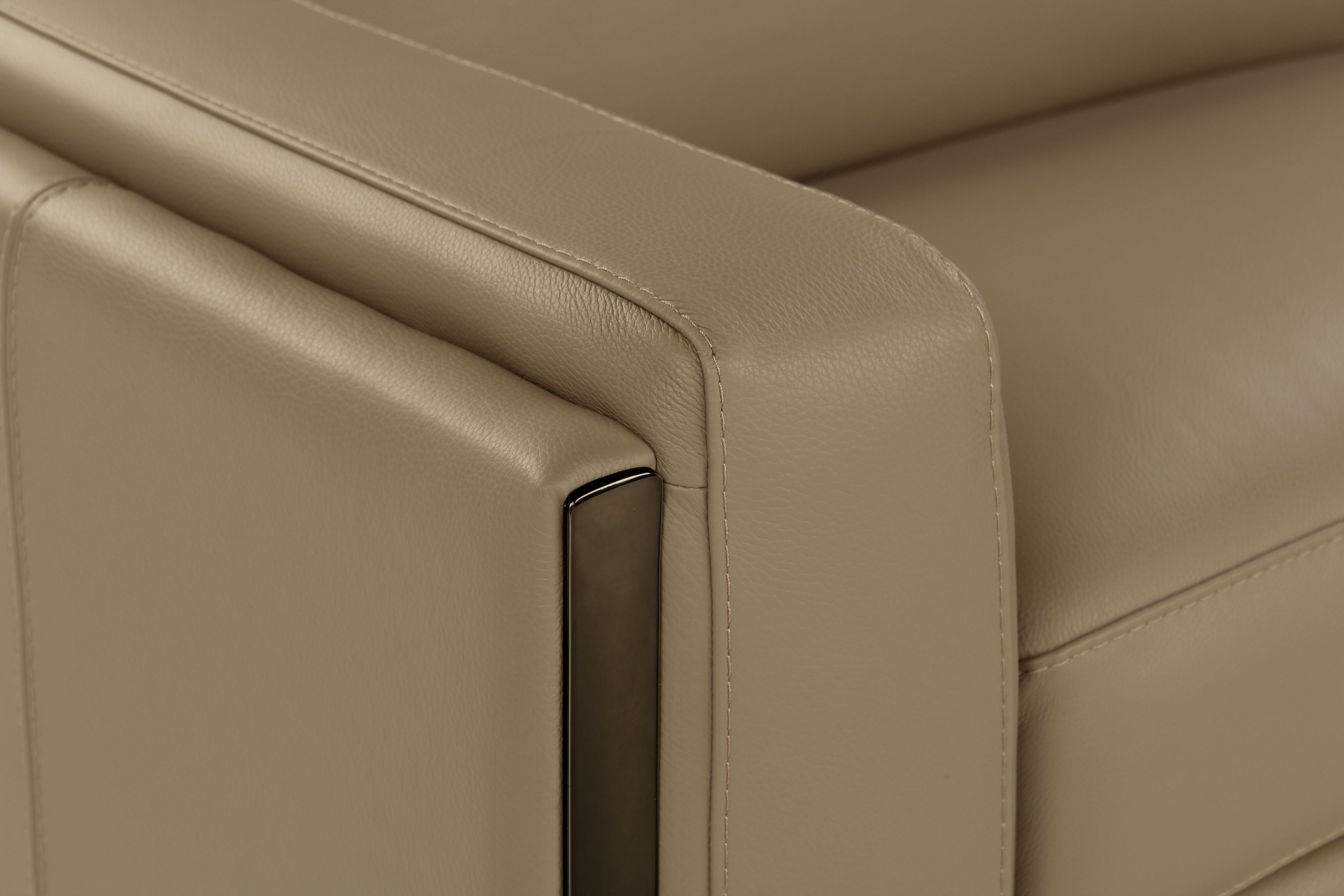 Ecksofa CALIA ITALIA "Pier, Design und erstklassiger Sitzkomfort im Einklang, L-Form", beige, B:310cm H:78cm T:227cm, Sofas, Ecksofa, in hochwertigem Lederbezug, 310 cm Breite