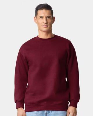Gildan G190 Hammer Maxweight Crewneck Sweatshirt in Garnet size Medium   75% us cotton, 25% recycled polyester