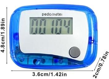 Smart Shopping Spot ActiveStep Digital Pedometer Pocket Step Counter For Walking Running & Hiking blue