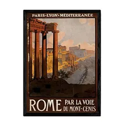 POSTER Rom Vintage A4 Rahmenlos