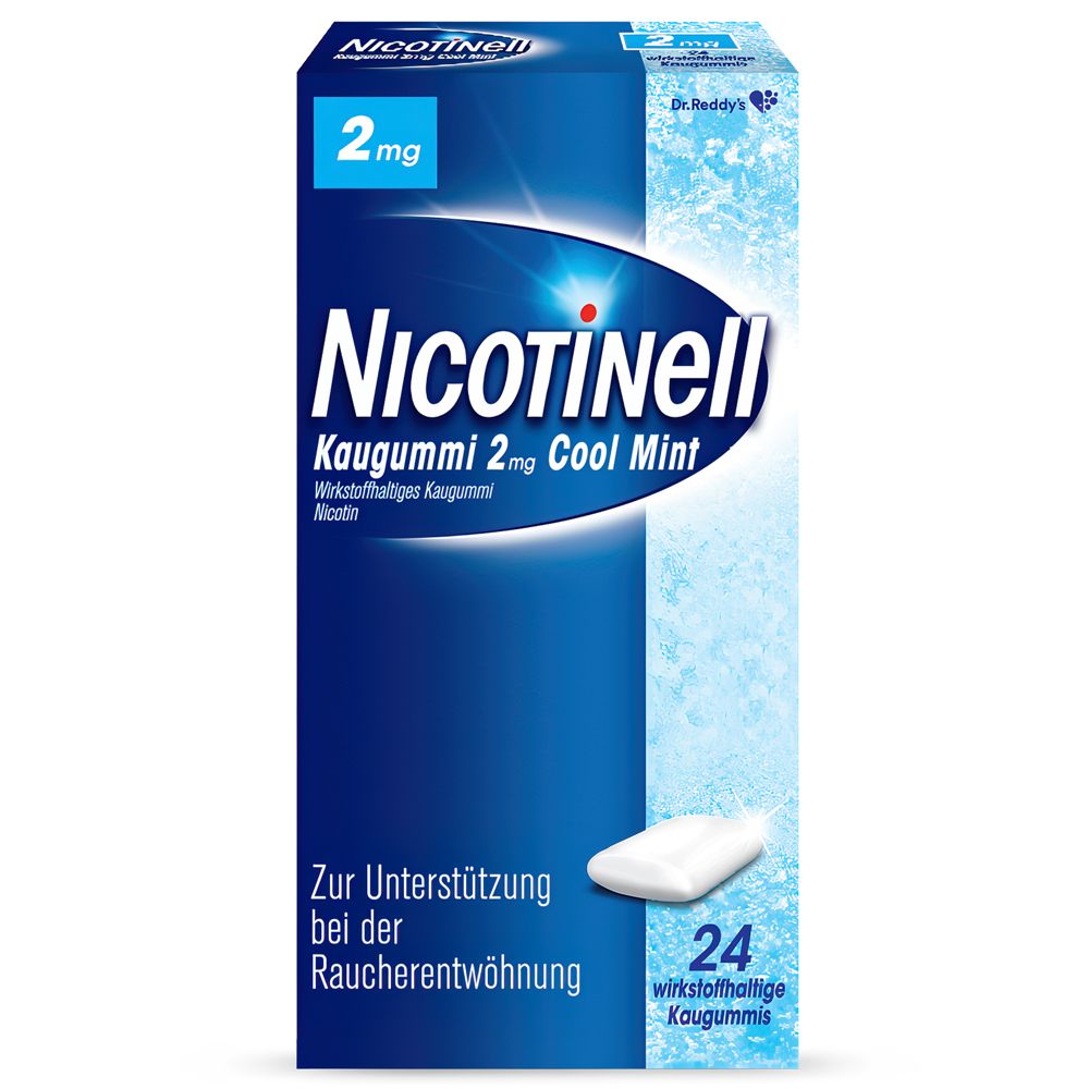Nicotinell Kaugummi Cool Mint 2 mg 24 St