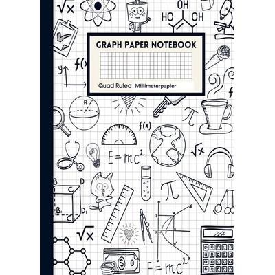 Mathematik Notizbuch Graphisches Papier Notizbuch Notizbuch aus Millimeterpapier - 1/2 Zoll große Quadrate, Taschenbuch von Linda Schulhoff, Bookmundo
