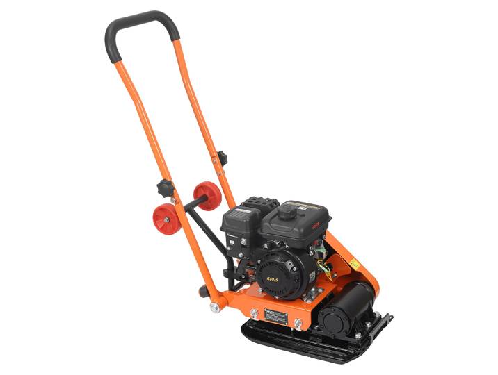Vevor Plaque Vibrante Thermique 8 Kn Compacteur A Plaque Vibrante Essence 2 Hp Pour Pavages\, Amenagement Paysager\, Asphalte\, Fondations\, Compactages De Sol\, 5250 Vpm\, Zone De Compactage 41x31\,5 Cm
