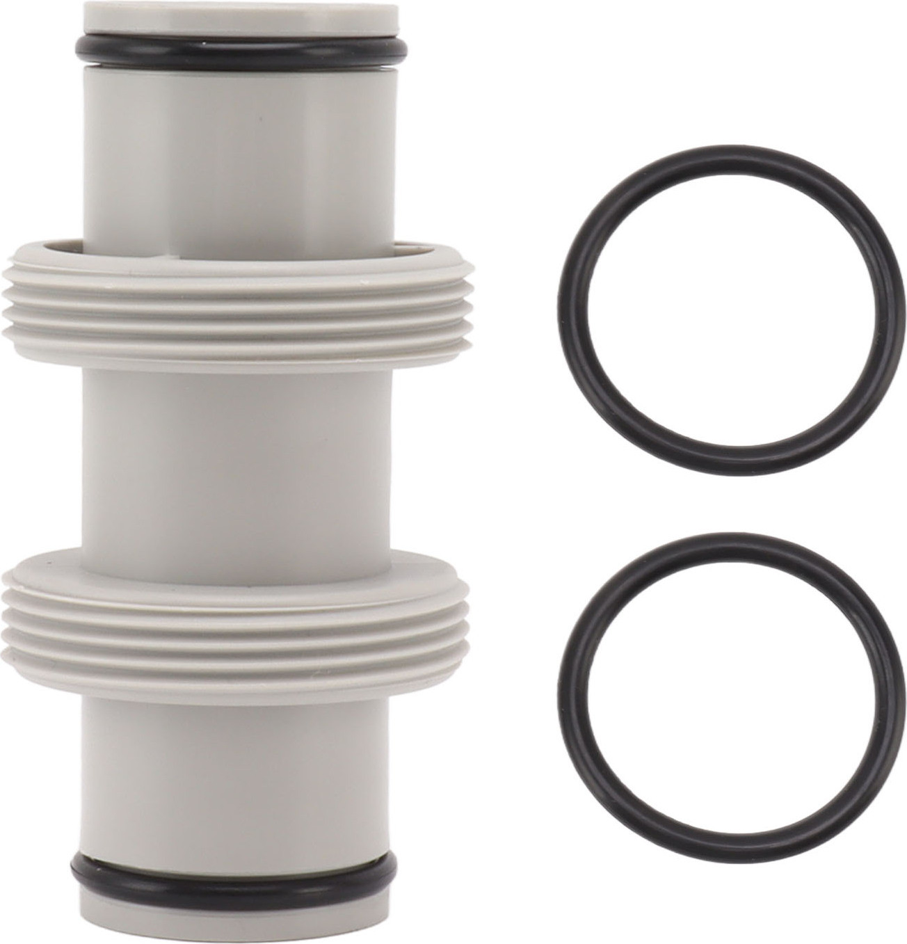 Gistuch Zwembadslangadapter 1,5 inch naar rechte aansluiting met schroefdraad geschikt voor Intex