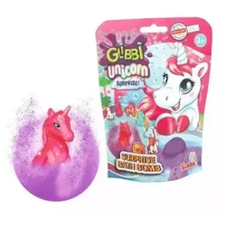 Glibbi: Überraschungs-Badebombe mit Einhornfigur