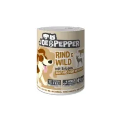 Joe & Pepper Dog - Rind & Wild mit Erbsen 400g