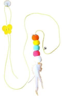 Pet Hub Swing Cat Toy: Sticky Disc, Elastic Rope, Door Teaser, Long Rope Cat Accessories For Pet Kitten 1C