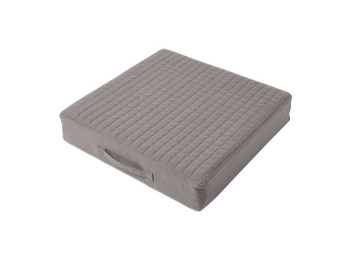 SITZKISSEN orthopädisch 50/50/10 cm – Sesselkissen grau