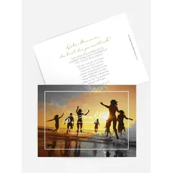 Einladungen zum Sommerfest selbst gestalten mit Spruch und Fotos im Onlinedesigner bei Meine-Kartenmanufaktur.de