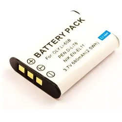 AGI 3750 Lithium-Ion 600mAh 3.7V Wiederaufladbare Batterie (Kamera Akku), Kamera Stromversorgung, Schwarz