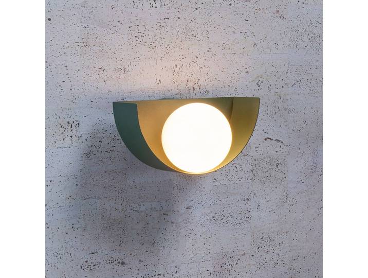 Lucide Wandlampe Benni, dimmbar, grün, für Wohn- / Esszimmer, Metall, Modern, Wandleuchte, Wandlampe Innen