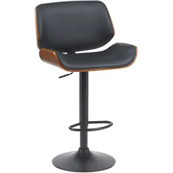 CLP Barhocker Beverley B Kunstleder   Farbe: walnuss/schwarz