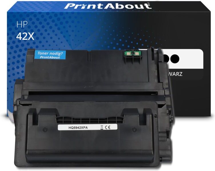 PrintAbout Toner kompatibel mit HP 42X (Q5942XD) - 2x Schwarz - Hoher Kapazität - Multipack
