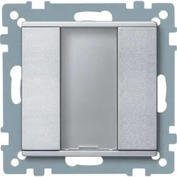 Schneider Electric MTN627560 Taster 1fach plus, aluminium, System M