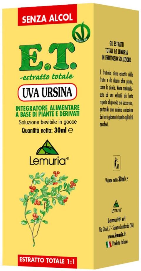 LEMURIA srl UVA URSINA E.T. 30ML LEMURIA