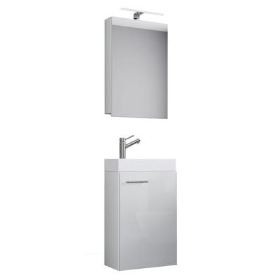 3-tlg Gäste WC Waschplatz Waschtisch Slito Schrank