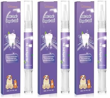 Uplift Picks FreshSmile Pet Dental Care Gel Teeth Cleaning Pen For Dogs And Cats 3 Pcs