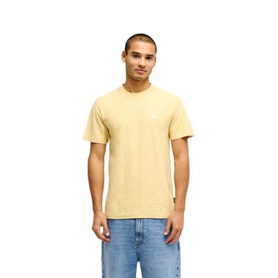 Sporttop QUIKSILVER "Slub Roundneck", Herren, Gr. M, straw, Obermaterial: 100% Baumwolle., Tops Sporttop