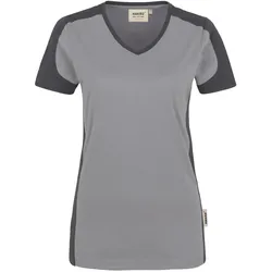 Damen V-Shirt "CONTRAST PERFORMANCE" 190 - XS - titan