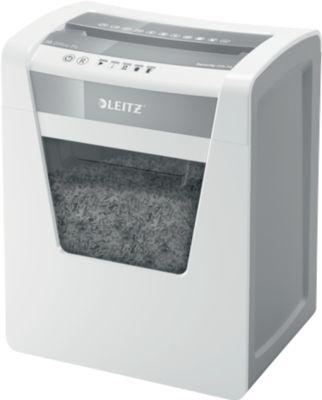 Leitz IQ Office Aktenvernichter P4, Partikelschnitt 4 x 40 mm, 23 l, 15 Blatt Schnittleistung, Anti-Papierstau-Technologie, weiß