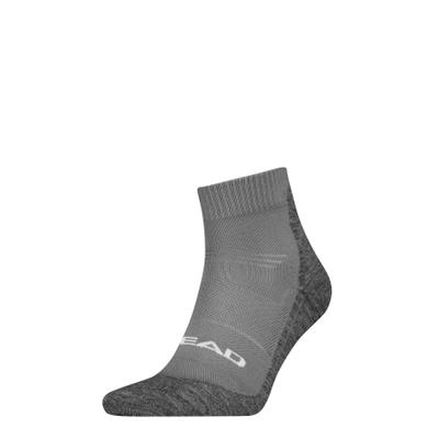Kurzsocken HEAD "HEAD HIKING COOL QUARTER 1P", Damen, Gr. 35-38, Sockengröße, grau, Materialmix, Socken