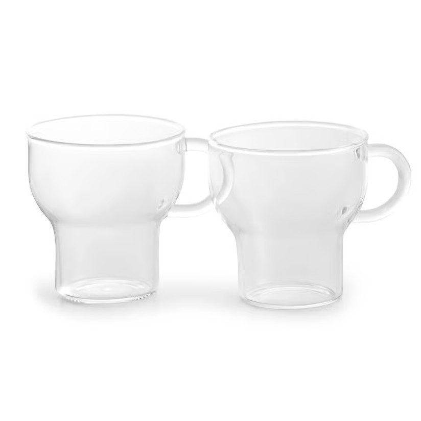 Sagaform glazen mok 15 cl 2-pack Helder