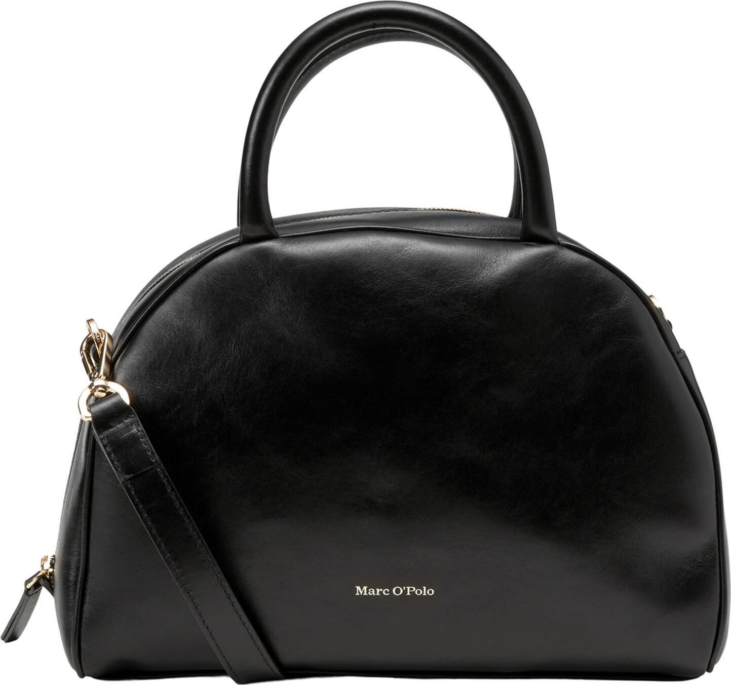 Marc O'Polo Leder Handtasche Umhängetasche Duna Hand Bag Black schwarz