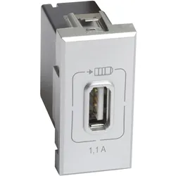 Legrand HC4285C1 AX USB-Lademodul 1Mod Alu