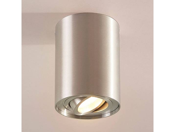 Deckenlampe Jolina Arcchio, dimmbar, alu / grau / zink, für Flurbereich, Aluminium, Modern, Deckenlampe