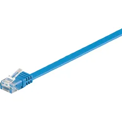 GOOBAY 96295 - Cat.6a Flachkabel blau  0,5 m