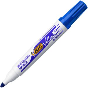 Bic Whiteboardmarker Velleda ecolutions, blau, Rundspitze, Strichbreite 1,4mm, abwischbar