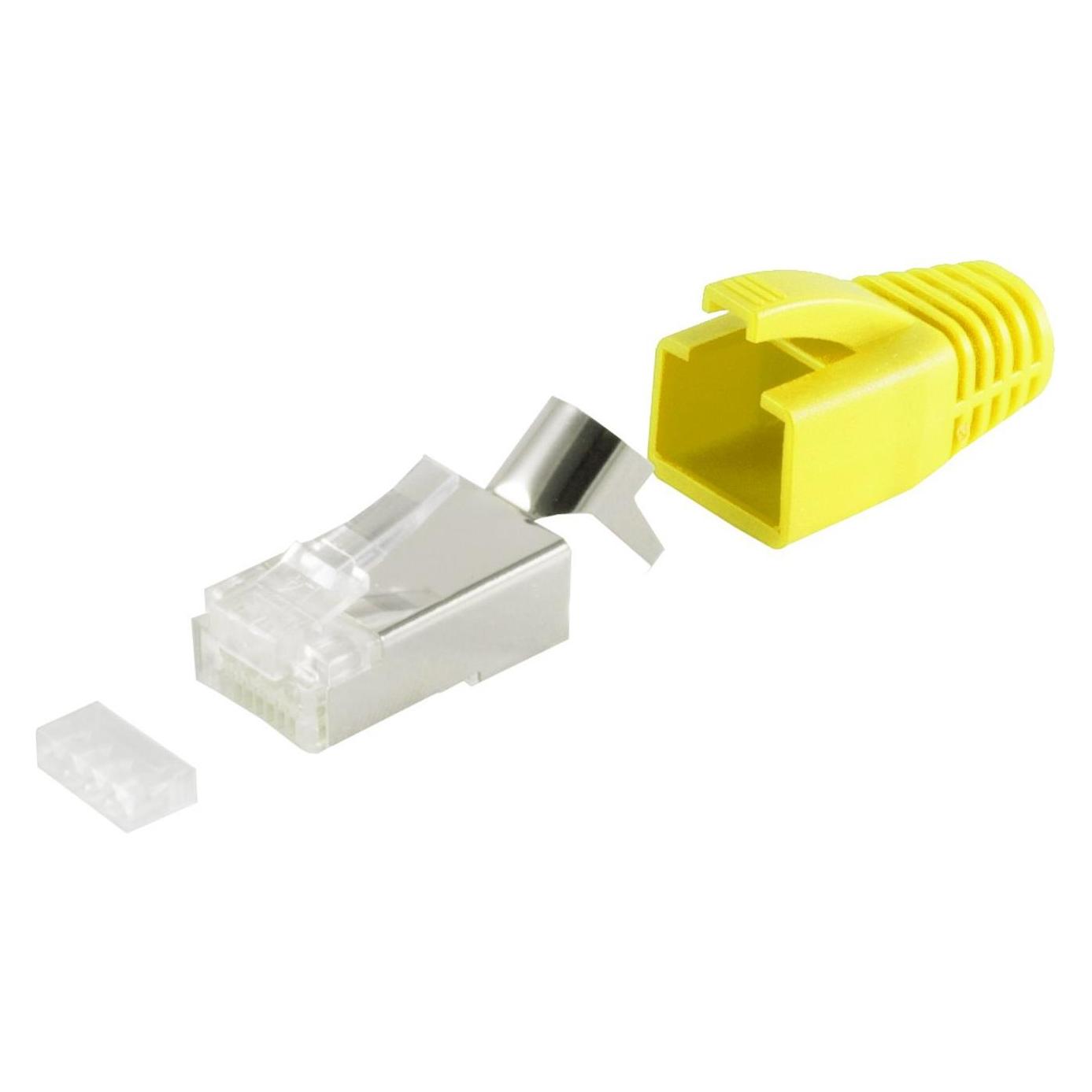 Shiverpeaks S/CONN maximum connectivity Netzwerk Modular Stecker RJ45 SET für Verlegekabel bis AWG 23, Stecker m (72067-Y)