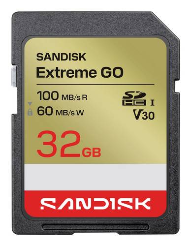 SanDisk Extreme GO microSDHC-Karte 32GB UHS-I U3 Temperaturbeständig