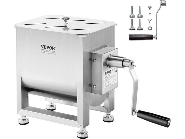 VEVOR Vleesmixer Handmatig 15l Mengmachine voor Vleesverwerking Gehakt