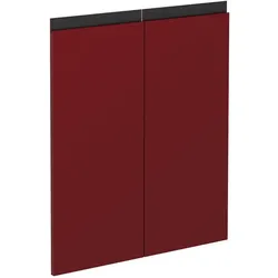 Vicco, Regal, Küchenfront R-Line, Rot, 59.2 x 71.3 cm Möbelfront für den Unterschrank