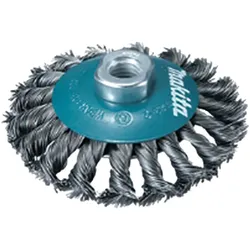 Makita Kegelbürste 115mm gezopft M14 - INOX - D-77584
