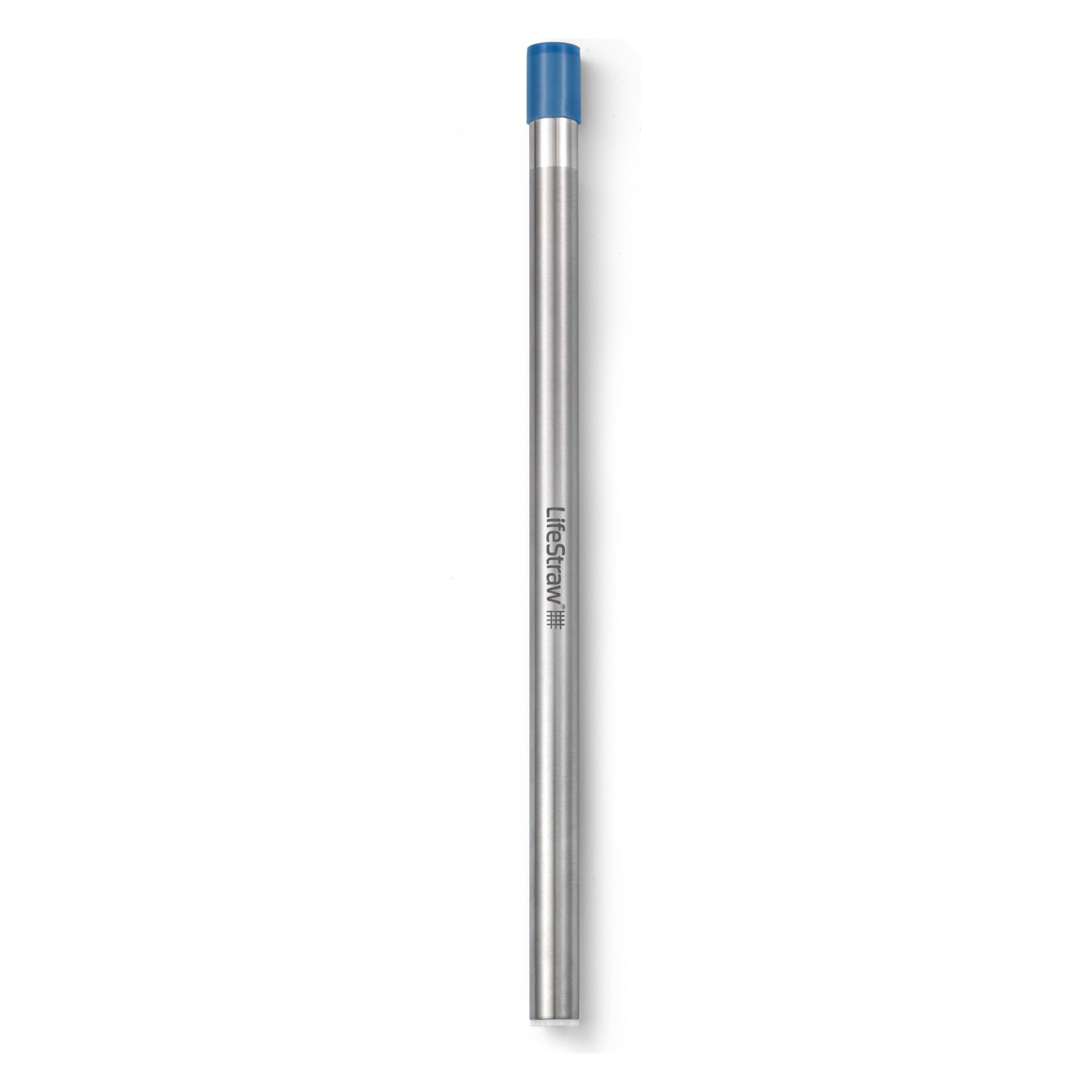 LifeStraw Sip Reusable Stainless Steel Water Filter Drinking Straw with Carry Case (LSSIP1SBWW)