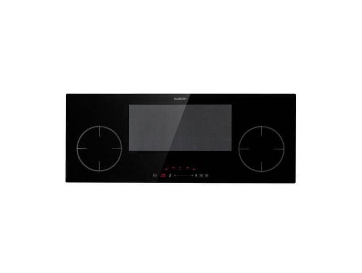 Klarstein Induktions-Kochfeld Delicatessa 90 Slim Induktionskochfeld autark 4 Zonen 7000W 90 cm 10035734, Einbau Induktionskochfeld 4 Platten Glaskeramik autark Kochfeld