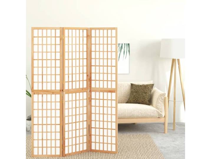 vidaXL 3-tlg. Paravent Japanischer Stil Faltbar 120x170 cm