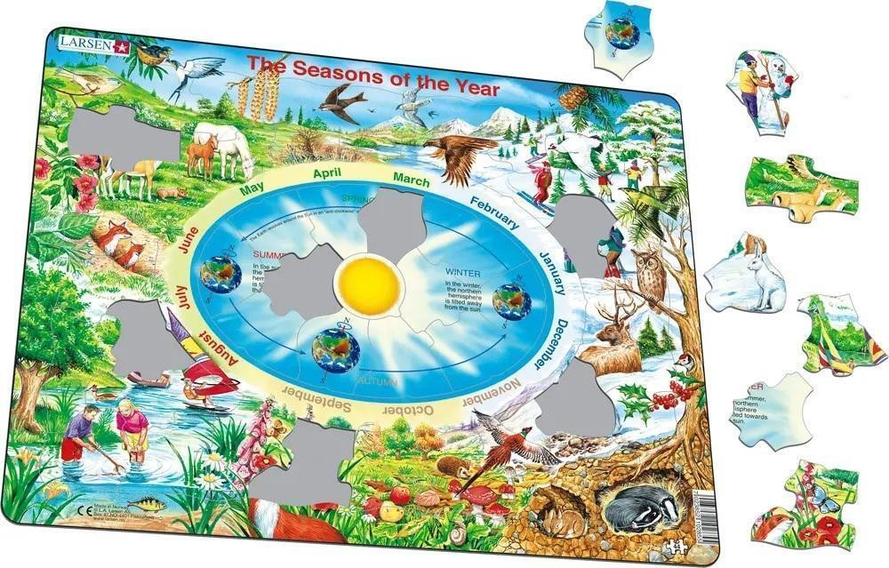 Larsen Seizoenen puzzel maxi formaat 36,5 x 28,5 cm