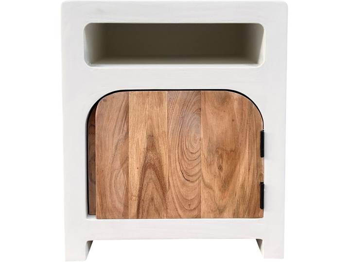 Putza Nachtkommode Weiss, natur - Material: MDF - 56