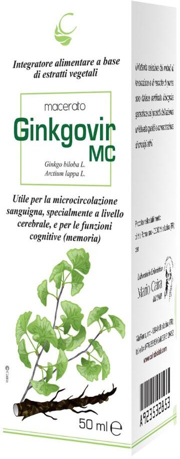 CAIRA LABORATORIO ERBORIS CAIRA GINKGOVIR Macer.Gtt 50ml